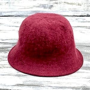 Vintage Bloomingdale’s 1920’s French Cloche Wool Blend Hat Gatsby Mulberry Hat